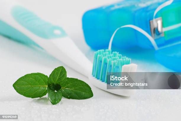 Higiene Dental Foto de stock y más banco de imágenes de Artículos de aseo - Artículos de aseo, Azul, Azul turquesa