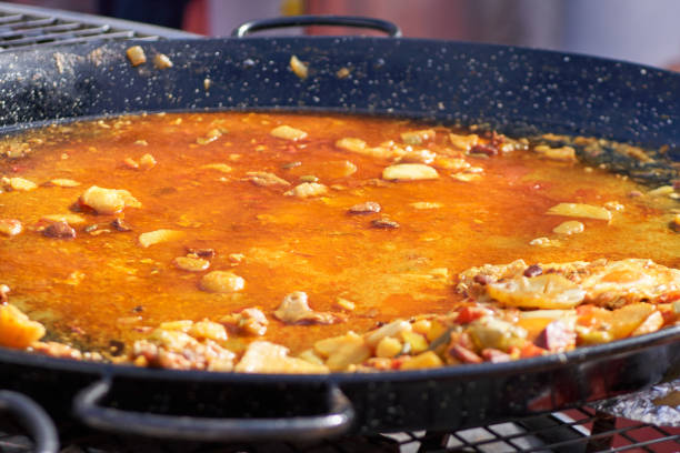 istock Eggs and meat paella 915992760
