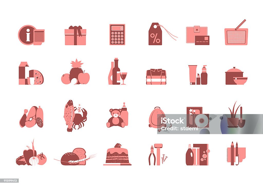 Fazer Compras - Royalty-free Alicate Ilustração de stock