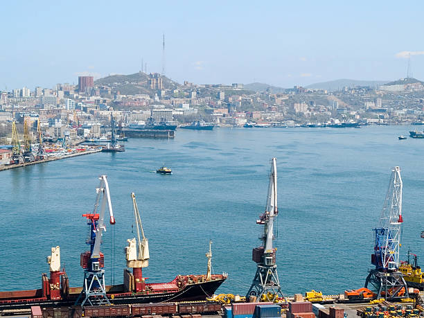 istock business cargo russian port Vladivostok 91600448
