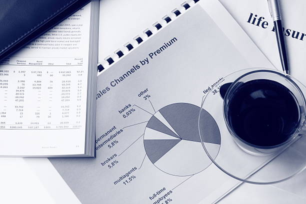 istock Toned report with diagram and coffee 91600451
