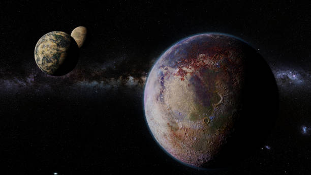istock exoplanet, exomoons and the galaxy 916012228