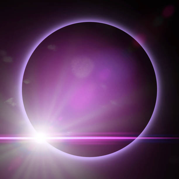 istock exotic planet surrounded by purple light (3d illustration) 916012542