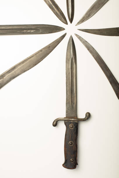 istock Isolated dagger with assorted blades of weapons 916016138