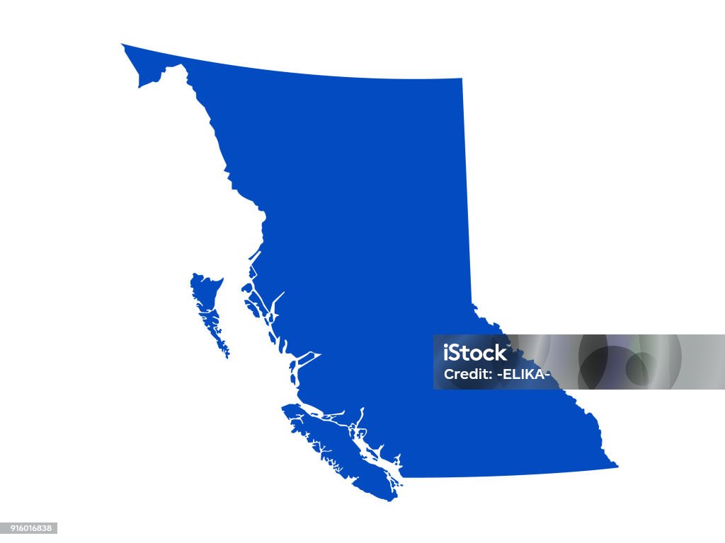 British Columbia map vector illustration of British Columbia map Map stock vector