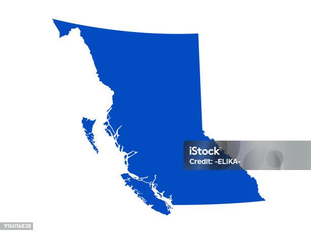 British Columbia Map Stock Illustration - Download Image Now - Map, Vancouver - Canada, Vector