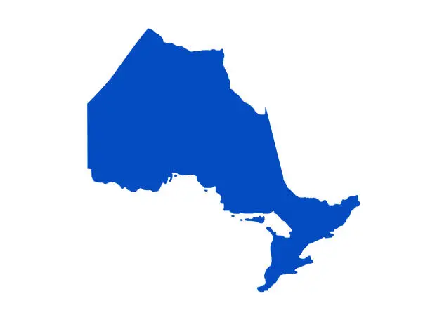 Vector illustration of Ontario map