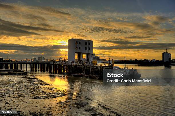 Woolwich Sunset Hdr Stock Photo - Download Image Now - Thames River, Color Image, Dusk