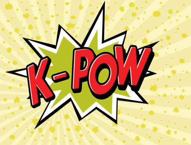 эффекты k-pow - letter k audio stock illustrations