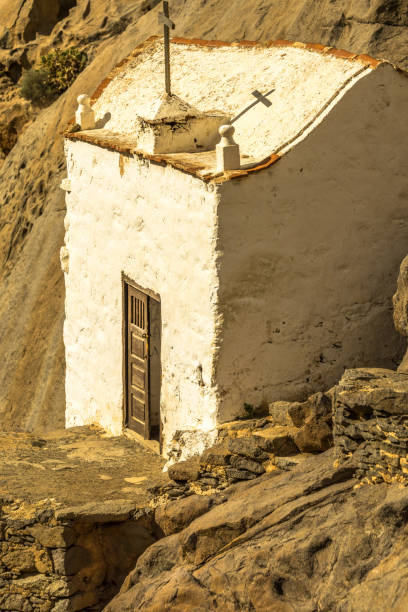 istock small white church in the mountains - Canary islands 916025606