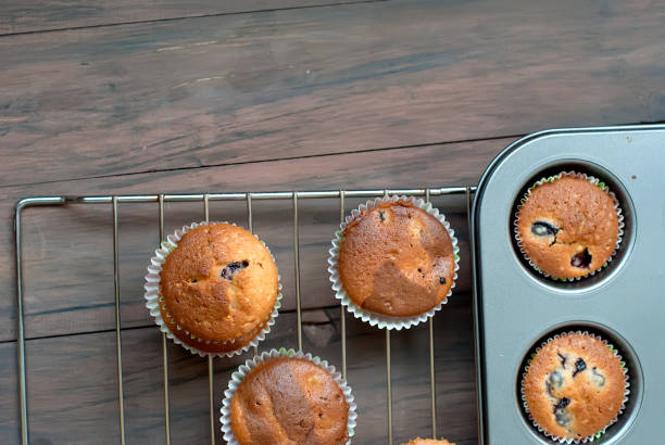 istock homemade Chocolate and vanilla muffins 916028856