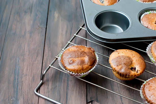istock homemade Chocolate and vanilla muffins 916029288