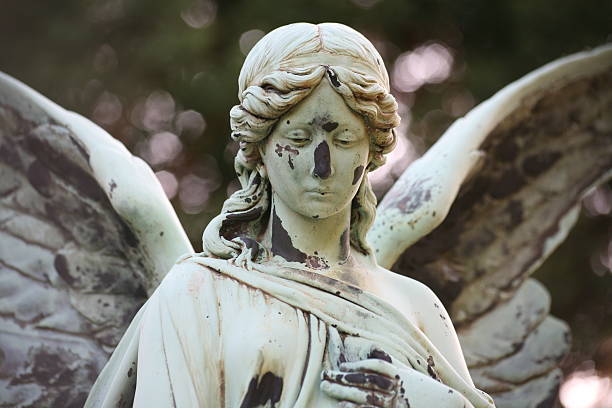 istock Angel statue in an old cemetery 91604167