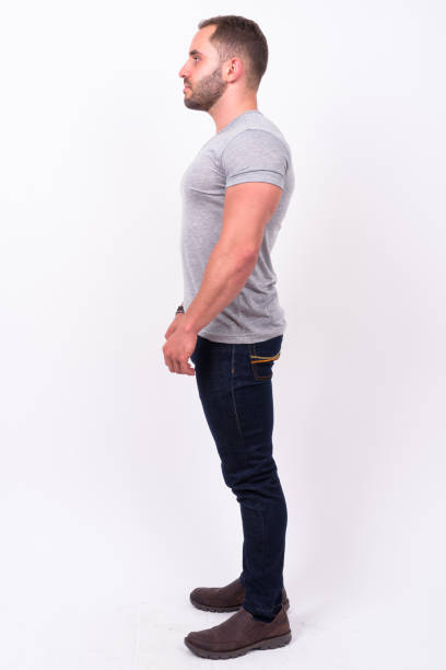 istock Portrait Of Man Against White Background 916045000