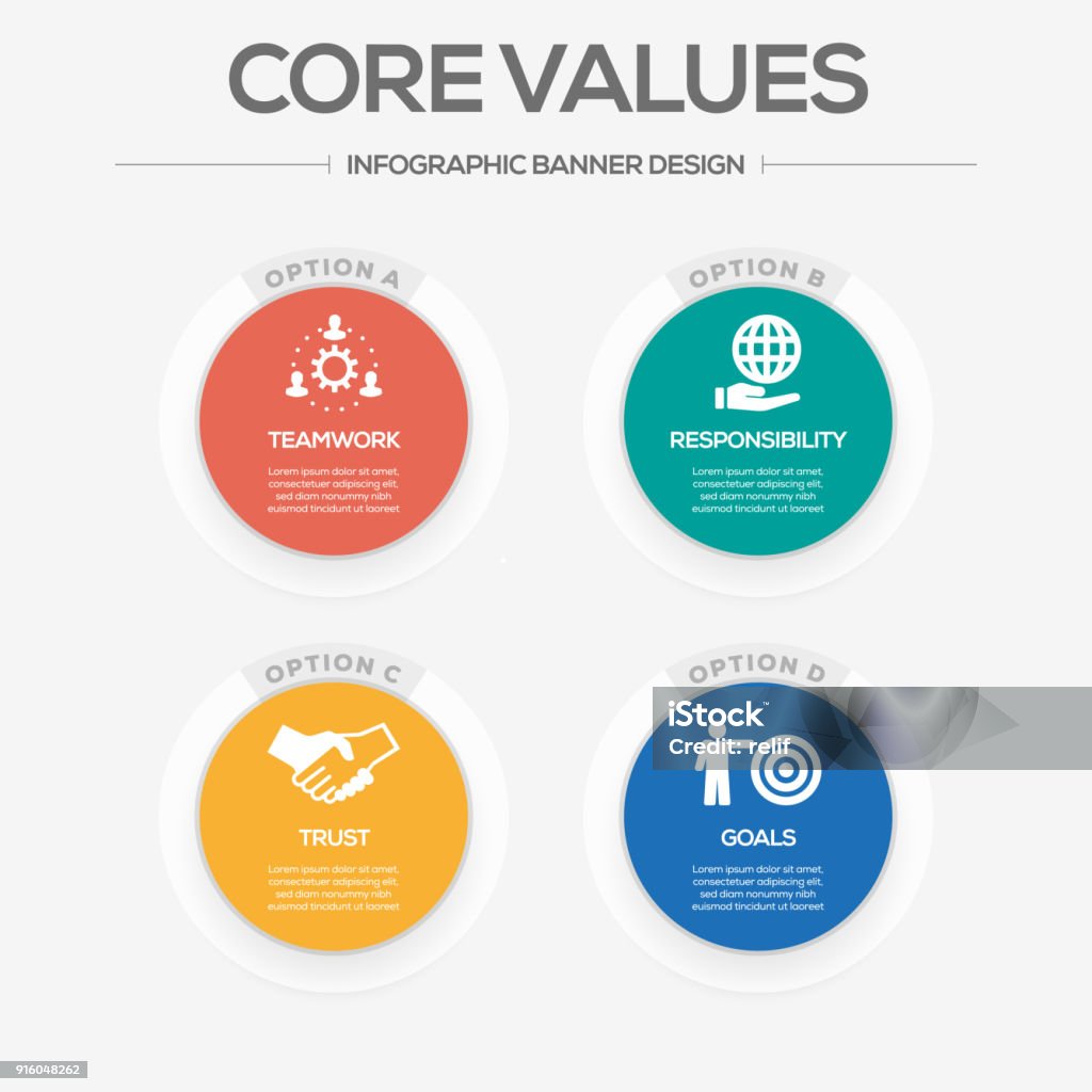 Core Essentials Values Core Values Concept Stock Illustration - Download Image Now - Honesty ...