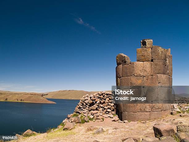 Sillustani Funeral Towers Andes Peru Stock Photo - Download Image Now - Ancient, Ancient Civilization, Andes