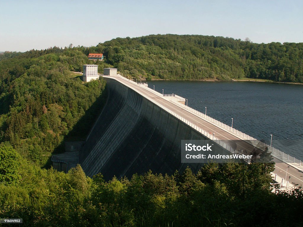 Rappbodetalsperre wiadomości, deutschlands höchste Talsperre Harz - Zbiór zdjęć royalty-free (Balustrada - Granica)