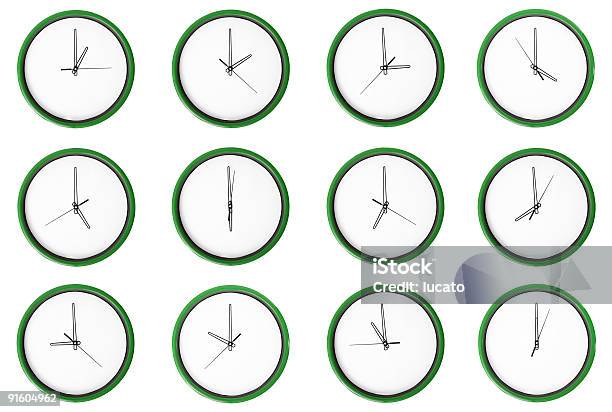 Empty 12 Clocks No Digits Stock Photo - Download Image Now - 3 O'Clock, 1 O'Clock, 10 O'Clock