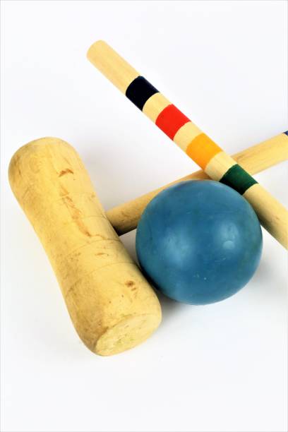 istock An concept Image of a croquet game set with ball 916050088