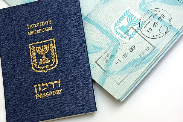 Photo of Passport of  Israel citizen