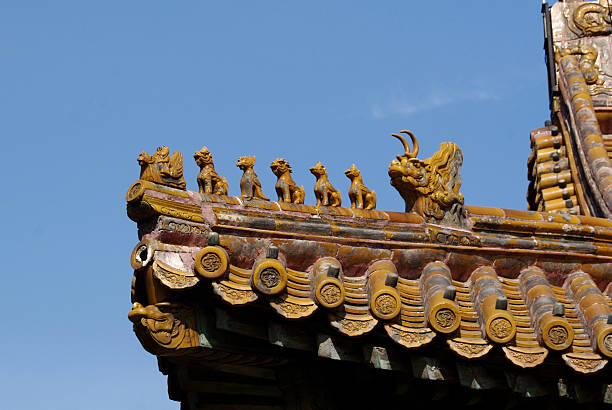 istock Close-up of Chinese Roofline 91606717