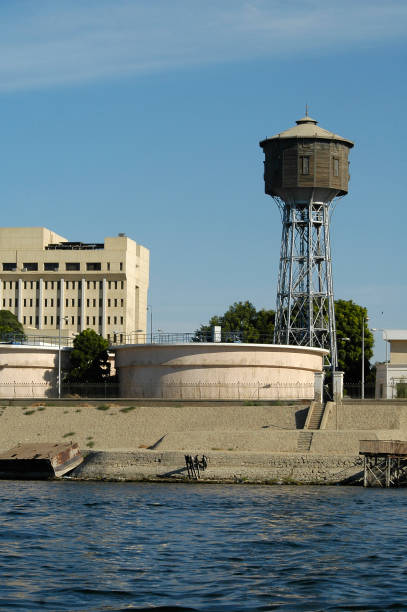 istock Water tower on Nile river bank. Luxor. Egypt 916068748