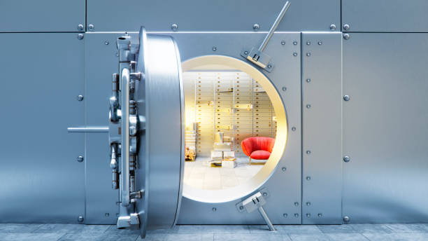 istock open bank safe door with dollars bills and gold inside 3d illustration 916068880