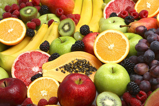 istock Background of fresh fruits 91606994