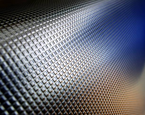 istock Metal sheet that has been dimpled for use as a background 91607255