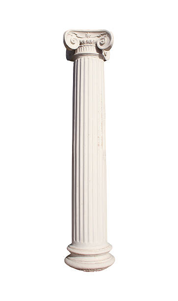 aislado la columna - column greece pedestal classical greek fotografías e imágenes de stock