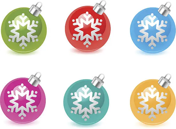 Vector illustration of Christmas Ornaments