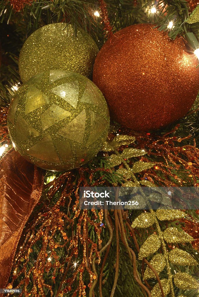Albero di Natale e decorazioni II - Foto stock royalty-free di Albero