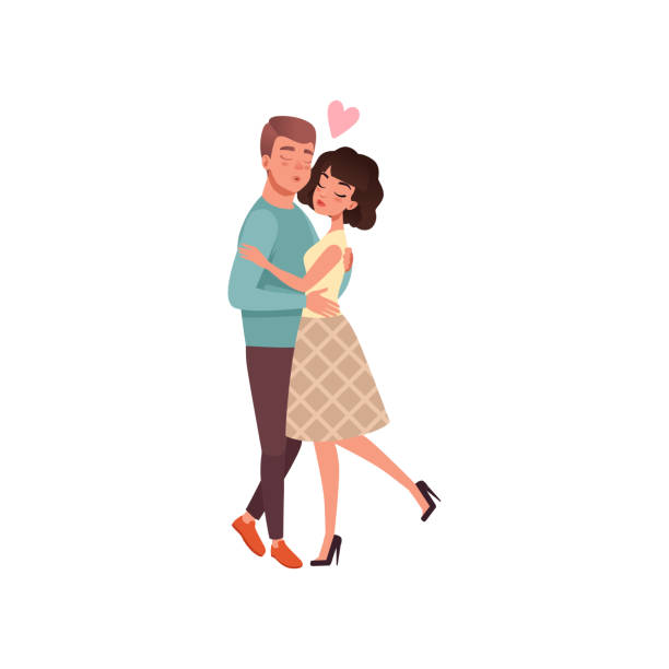 Ilustración de Personajes Hombre Y Mujer Joven En Amor Abrazos Y Besos Feliz Romántico Amante Pareja De Dibujos Animados Vector Ilustración y más Vectores Libres de Derechos de Abrazar - iStock Ilustración de Personajes Hombre Y Mujer Joven En Amor Abrazos Y Besos Feliz Romántico Amante Pareja De Dibujos Animados Vector Ilustración y más Vectores Libres de Derechos de Abrazar - iStock