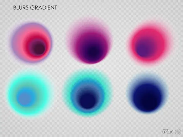 Vector illustration of Set of color abstract color gradients. Colorful abstract gradient. Vector illustration for design, advertisement, cover, poster, print and presentation.