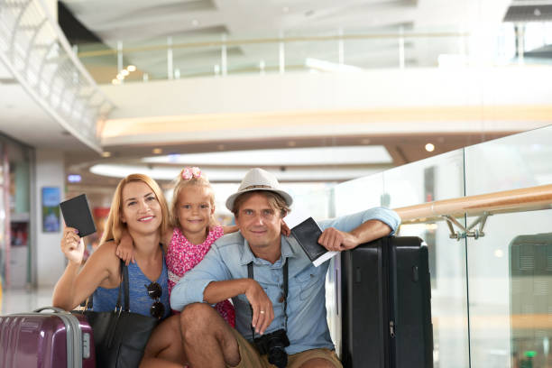 istock Family traveling by plane 916093048