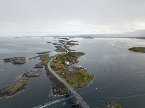 istock Storseisundet Bridge, Atlantic Ocean Road Norway 916097528