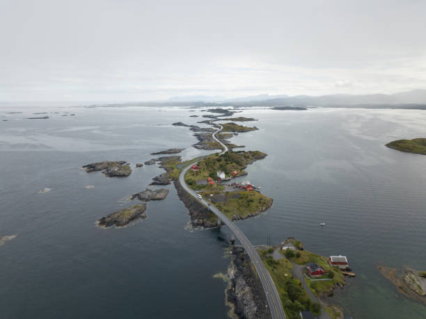 istock Storseisundet Bridge, Atlantic Ocean Road Norway 916097558