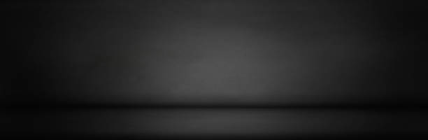istock Black, dark and gray abstract  cement wall and studio room gradient background 916100380