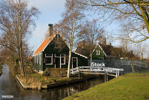 Niederländische Häuser Stockfoto und mehr Bilder von Alt - Alt, Architektur, Baum