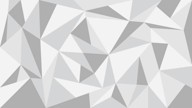灰色のトーンの多角形の抽象的な背景 - ベクトルの図。 - facet点のイラスト素材／クリップアート素材／マンガ素材／アイコン素材