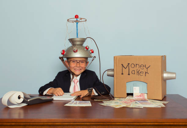 istock Young Business Boy Making Pound Sterling 916126368