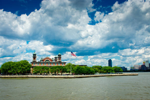 istock New York Skyline and Ellis Island 916127244