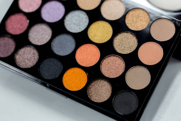 istock Backgrounds of Cosmetic makeup set on table. 916135150