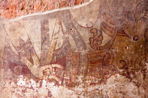 istock Interior of the ancient temples in Bagan, Myanmar 916140406