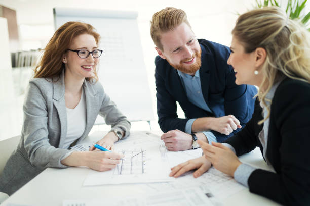 istock Business coworkers discussing new ideas 916142122