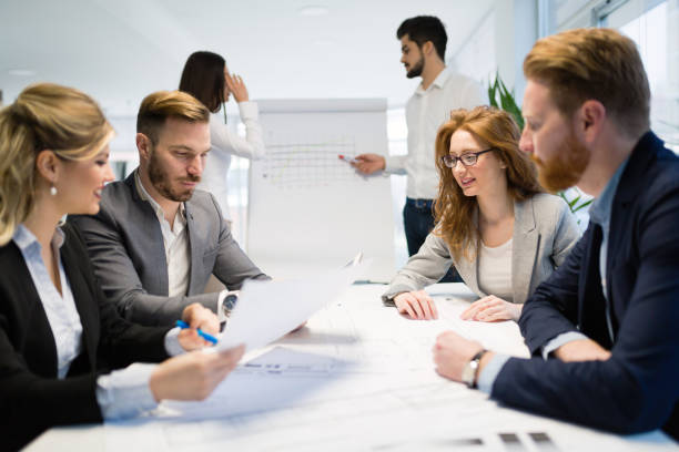 istock Business colleagues in conference room 916145192