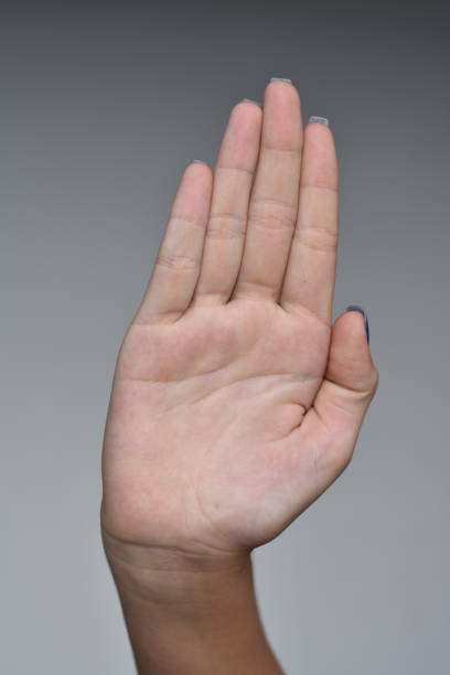 istock Female Teen Hand Stop 916145632