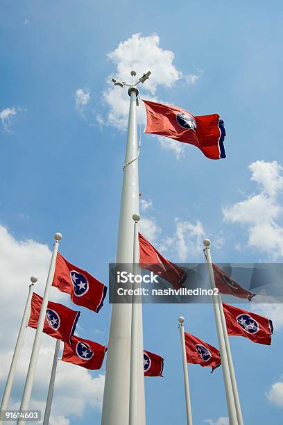 Bandeiras Do Tennessee - Fotografias de stock e mais imagens de Azul - Azul, Bandeira, Bandeira Estatal Americana