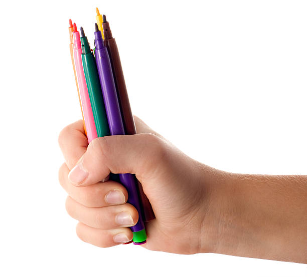istock Color Pens in Hand 91614757