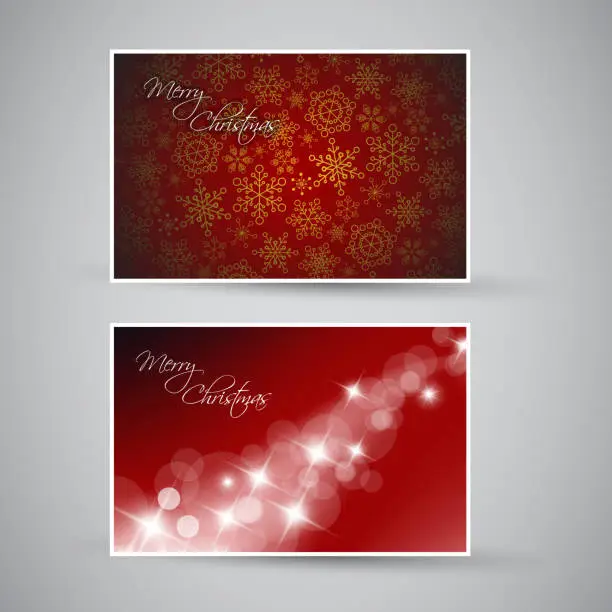 Vector illustration of Set of vector christmas / New Year banners